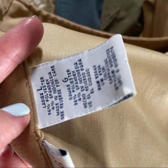 Vintage White Stag button down Shirt Jacket shacket Tan with Stretch - Picture 5 of 9